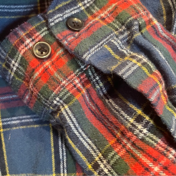 LL Bean Plaid Button Down Flannel Shirt Men’s Sz XL - Picture 4 of 10